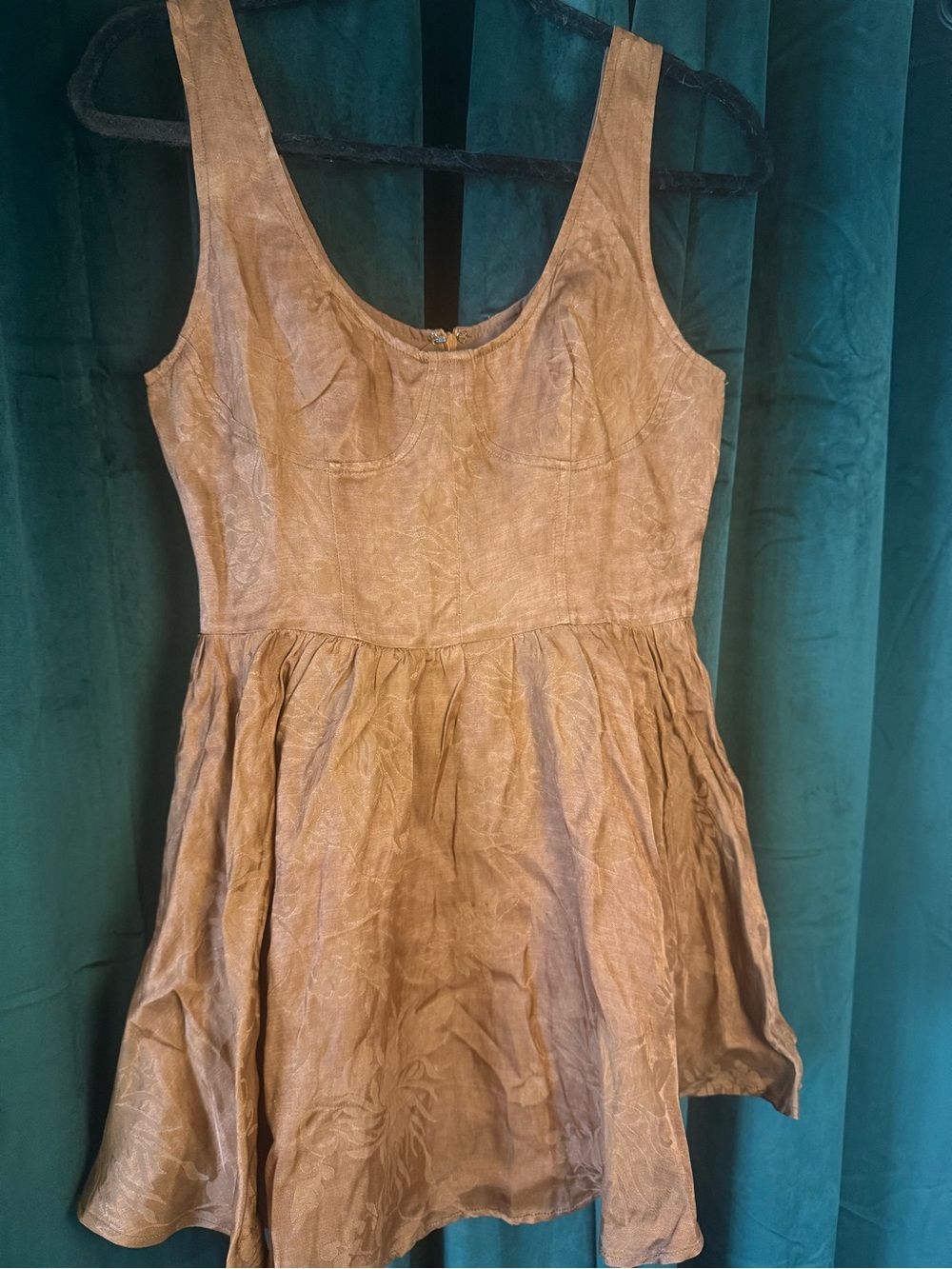 12th Tribe Tan Mini Dress